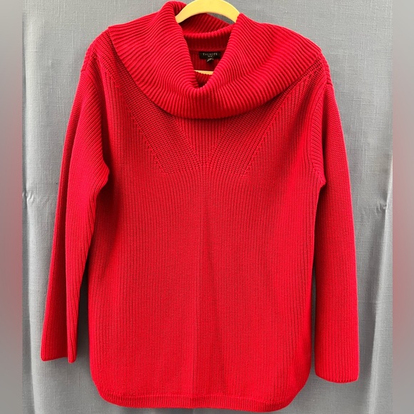 Brand new PL red cowl neck sweater. Vibrant with being neon. Super soft. - Picture 5 of 5